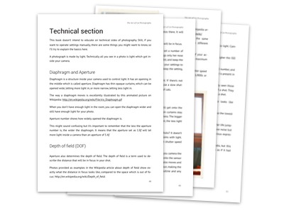 Technical section (screenshots of ebook pages)